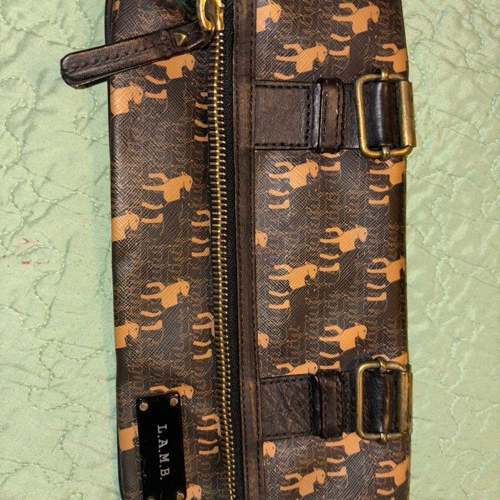 L.A.M.B. Clutch with lamb print